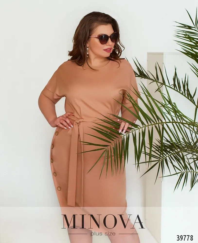 Платье 3150B-бежевый Minova