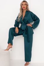 Костюм брючный (изумруд) К11-84/2 Nikol