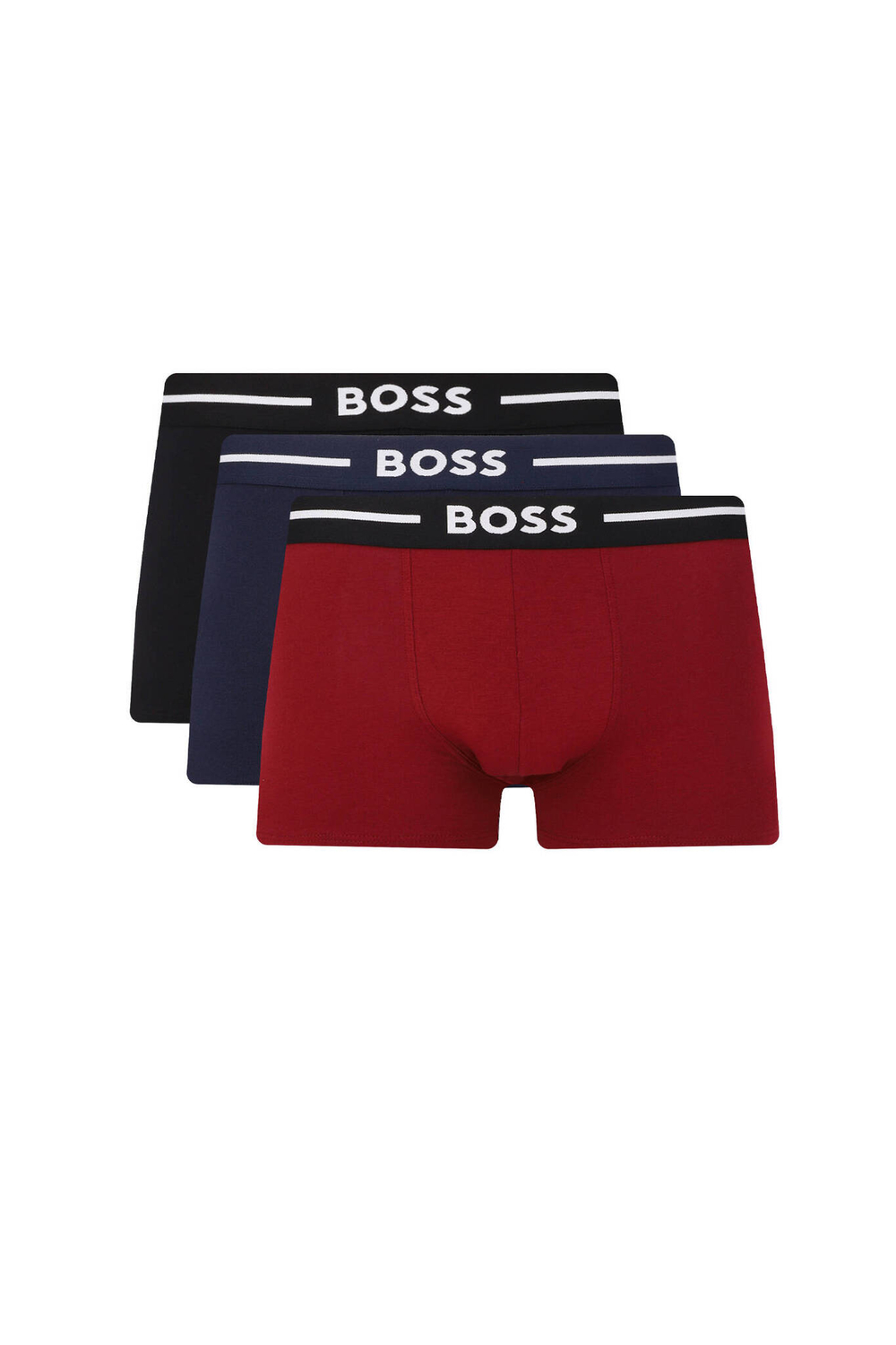 Трусики-боксеры 3шт. Bold BOSS BLACK - бордовый(50499390)