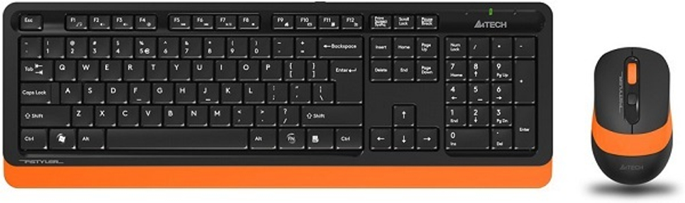 Клавиатура и мышь Wireless A4Tech FG1010 ORANGE