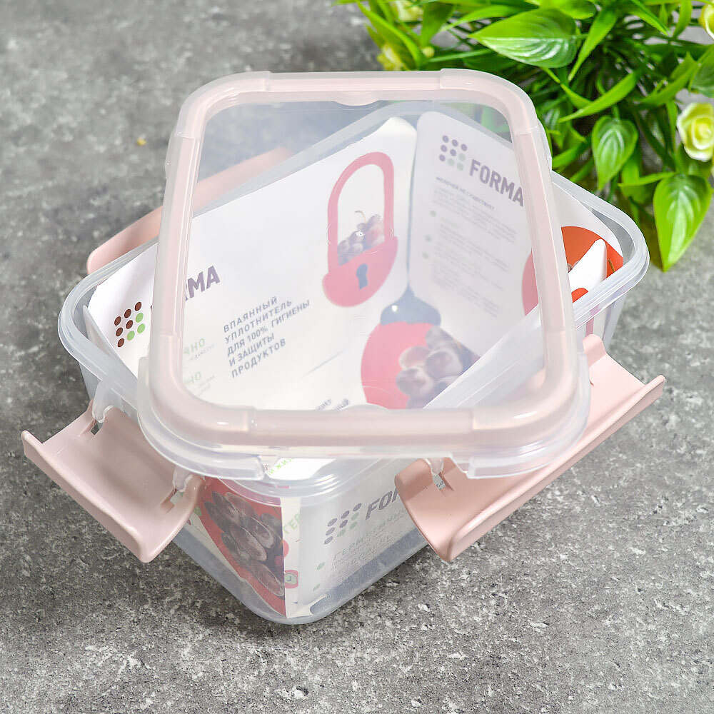 Контейнер 0,75л герметичный "Butterfly bright" (розовый)