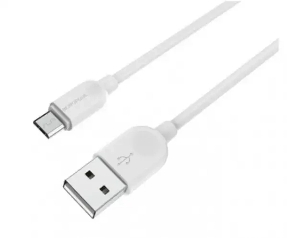 Кабель Borofone BX14 USB-Lightning 2.4А 3м PVC White