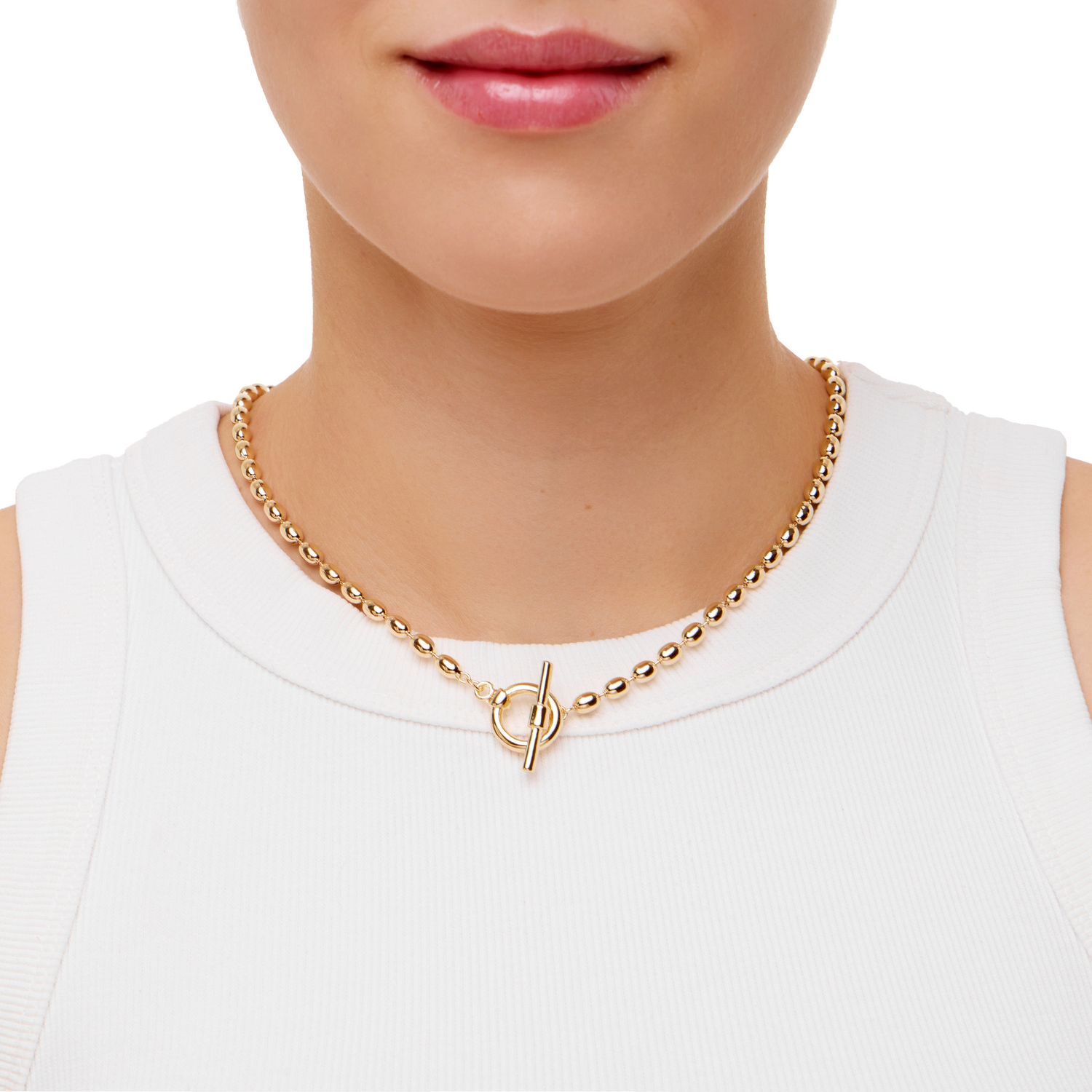 Колье Linear Link Necklace – Gold