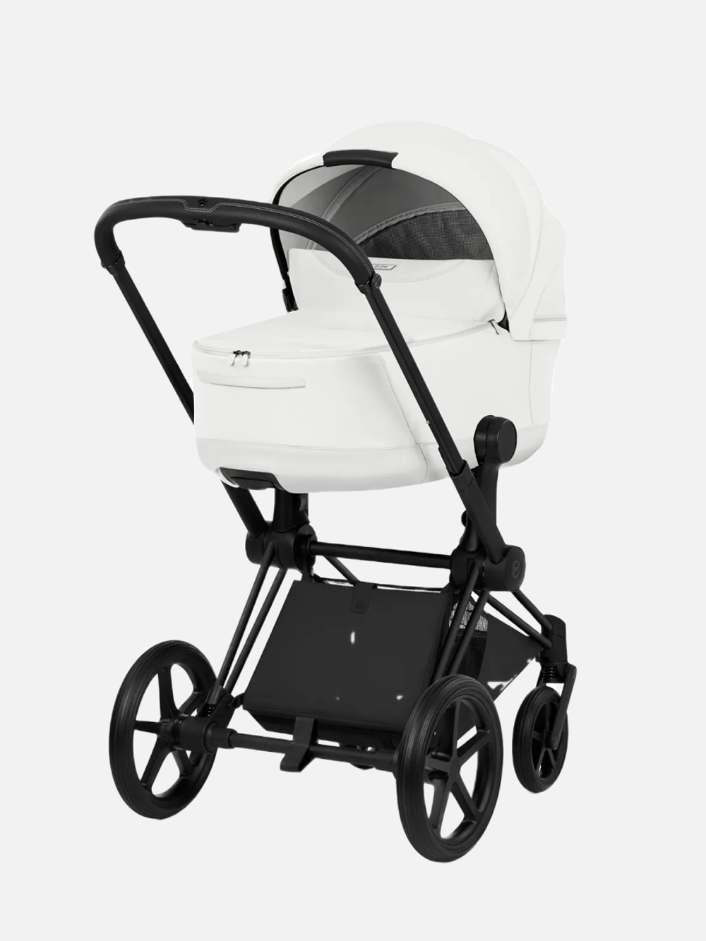 Cybex Priam 5 Style, в цвете Off White (шасси Matt Black) + автокресло Cybex Cloud T Plus