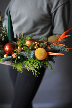 Новогодняя композиция Изумрудный вечер