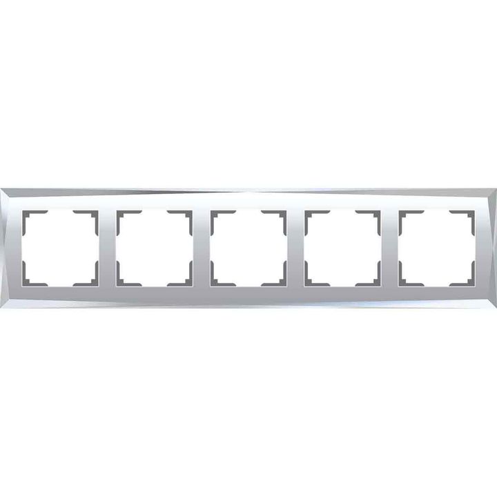 Рамка на 5 постов зеркальная Werkel W0051220 4690389158896