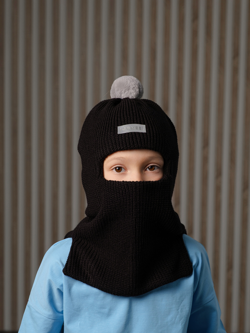 Шлем зимний вязаный (Черный) МИШ