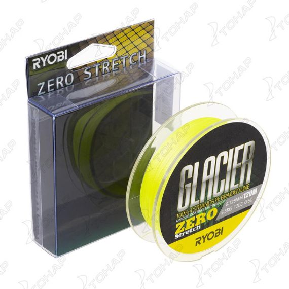 Шнур GLACLER ZERO-120M 0.6/d-0.128mm yellow Ryobi
