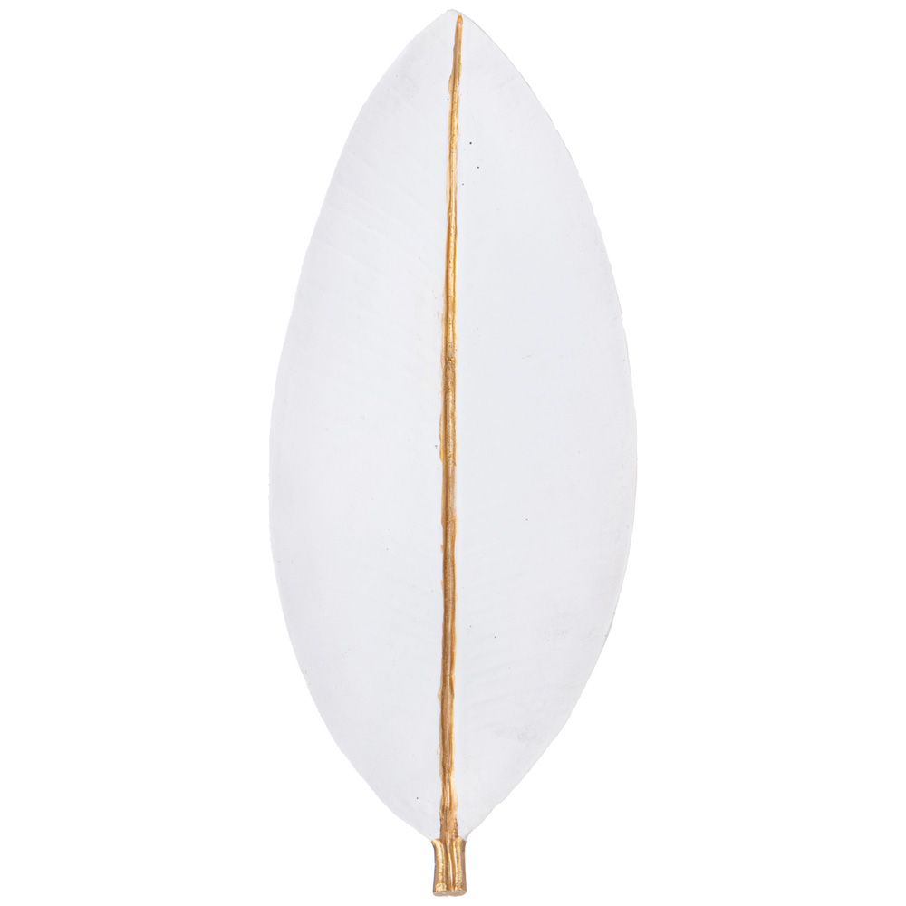 БЛЮДО ДЕКОРАТИВНОЕ "LEAF" ЦВЕТ:БЕЛЫЙ 39*16,5*4СМ