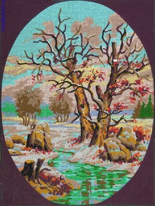 "Весна"-10461 канва с рисунком