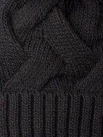 Шапка вязаная демисезонная на завязках для детей