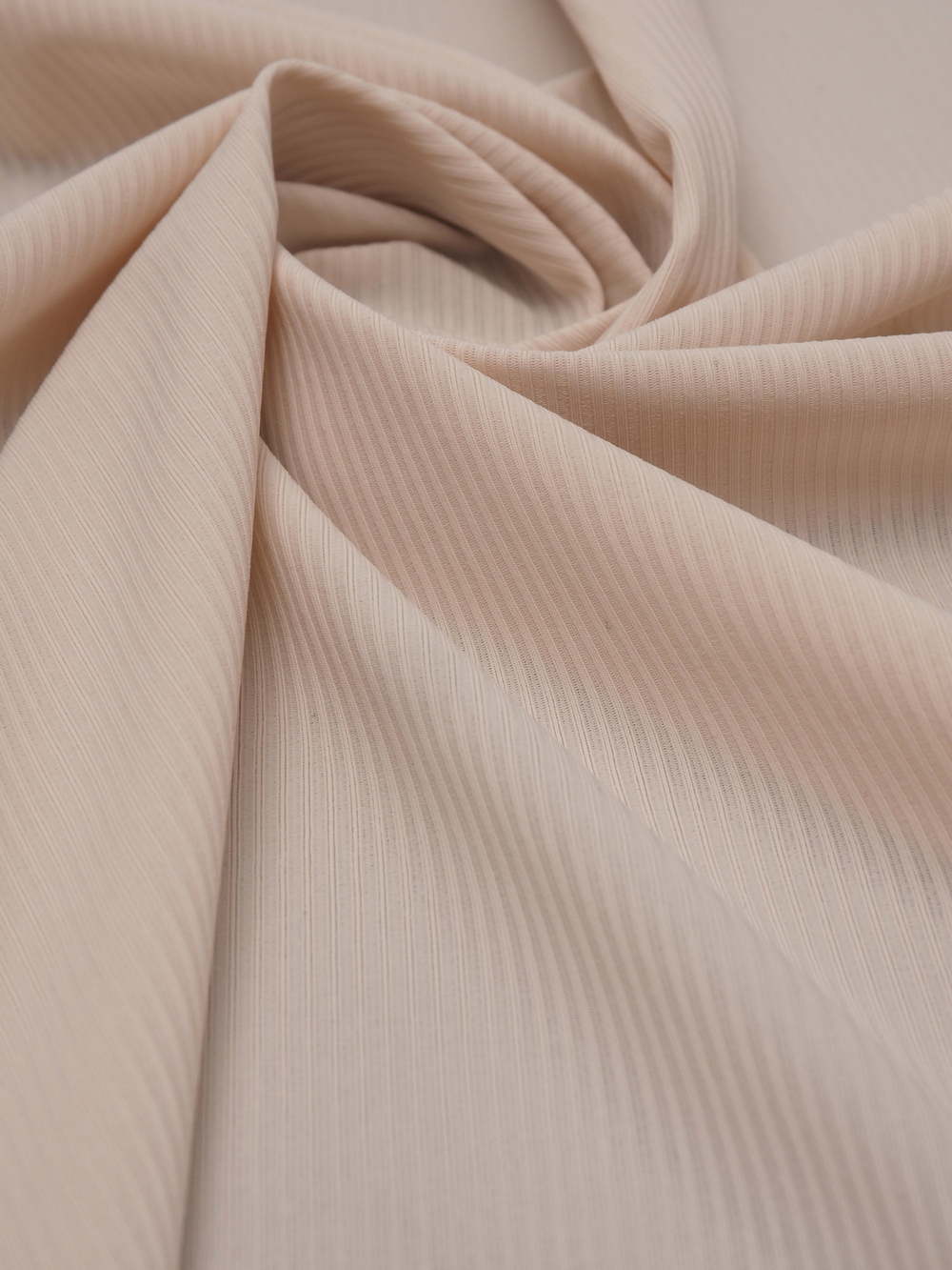 Микрофибра бельевая в рубчик матовая эластичная серебристый пион