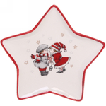 Тарелка керамическая «Новогоднее настроение» Звезда 20,5*19,7*2см