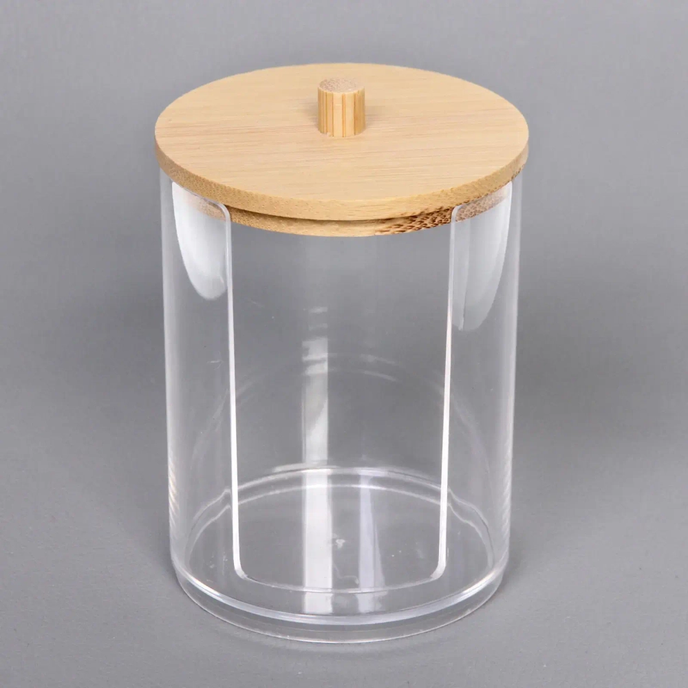 Диспенсер для ватных дисков «БРАМИНГЕМ», прозрачный, 11*7см