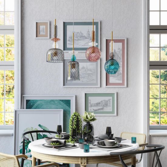 4862/1 PENDANT ODL21 373 розовый/золото Подвес E27 1*60W BELLA