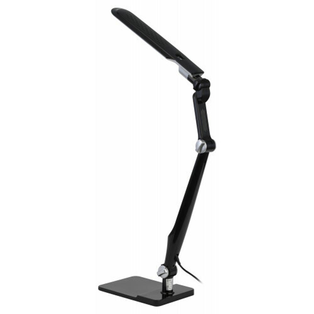 Настольный светильник ЭРА NLED-497-12W-BK светодиодный на струбцине и с основанием черный