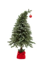 Искусственная ель на ножке "Гринч" (Литая хвоя с инеем) 70 см