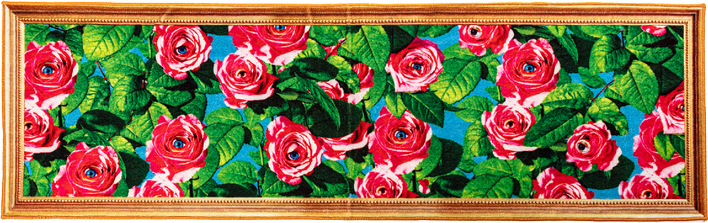 Ковёр Seletti Toiletpaper, полипропилен, 200 60 см, разноцветный