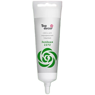 Краситель пищевой Зеленый «Top decor» гелевый 100 гр