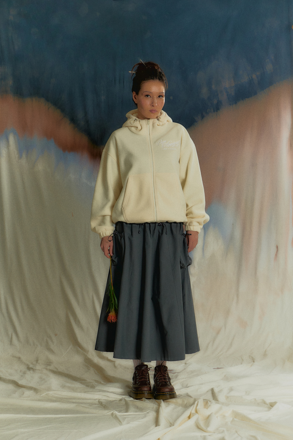 Худи Called a Garment Voyageur St Zip "Cream"