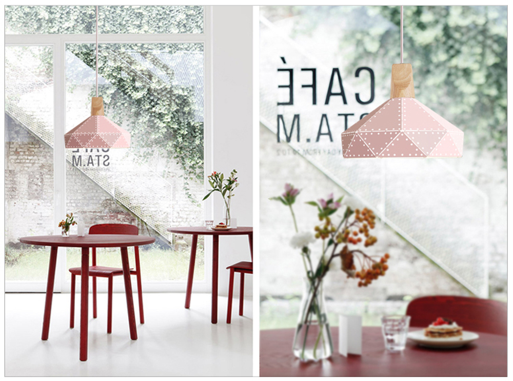 Pendant design lamp Fracture  D22 (Yellow)