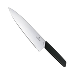 Нож кухонный Victorinox Swiss Modern (6.9013.20B) стальной разделочный лезв.200мм прямая заточка чер