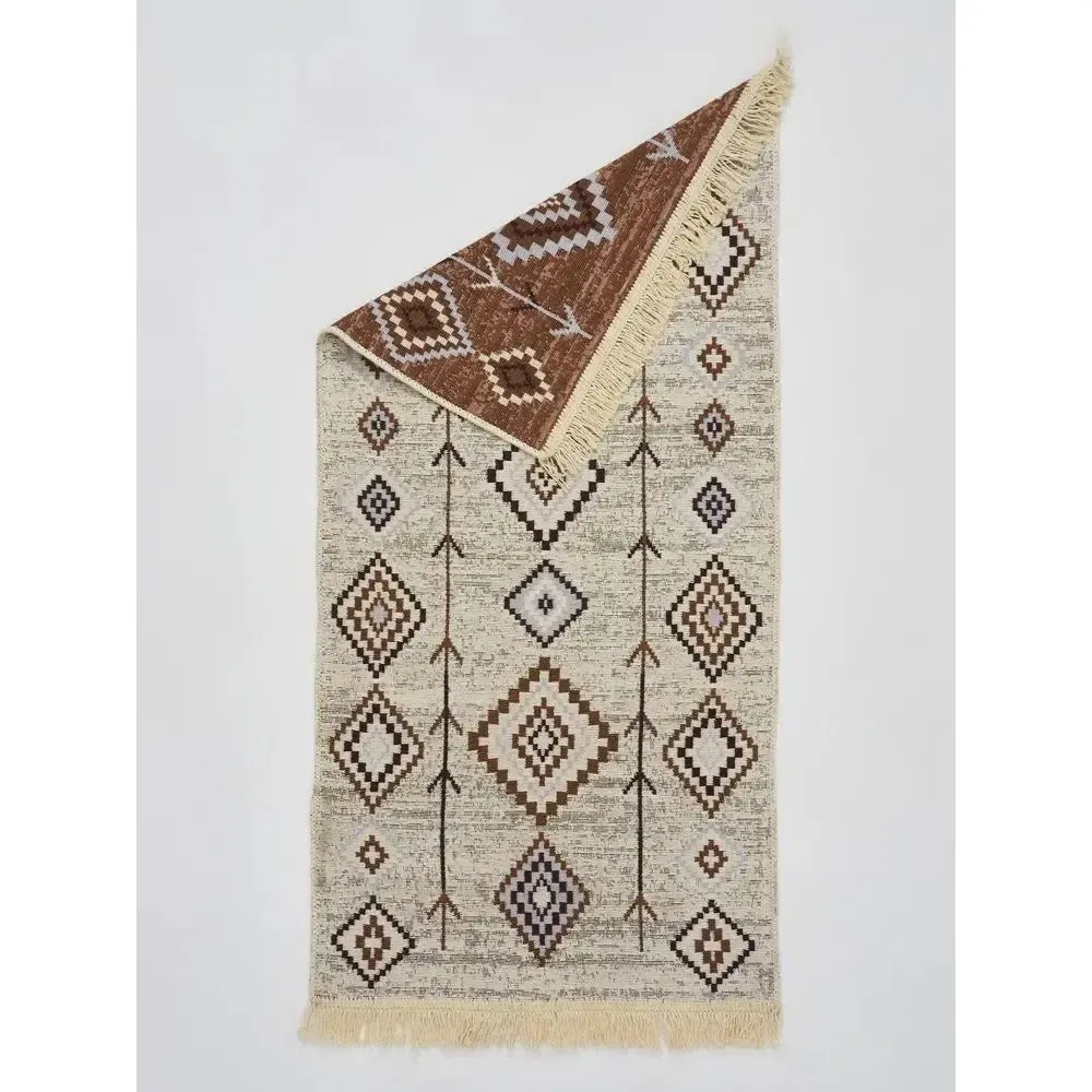 Коврик Kilim GOLD 60x120 бежевый-серый, Турция 58131 Коврик Kilim GOLD 60x120 бежевый-серый, Турция 58131