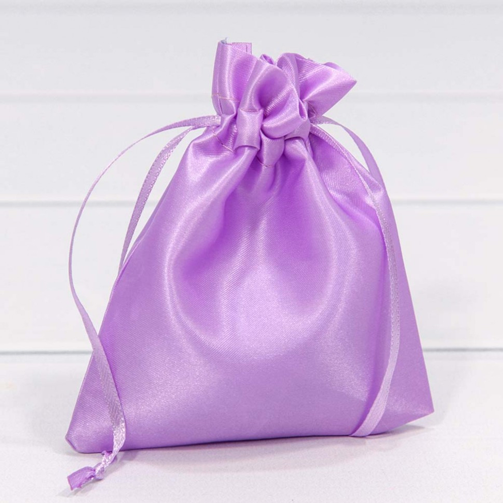 Мешочек 10х12см Атлас (Сиреневый)