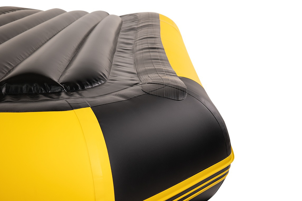 YACHTMAN-300 МНД НАДУВНОЕ ДНО (Яхтман) желтый-черный (лодка ПВХ с усилением)