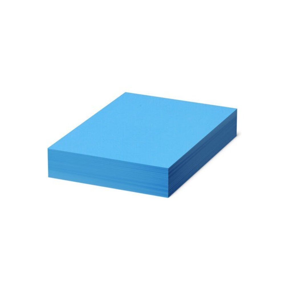 Бумага цветная BRAUBERG, А4, 80 г/м2, 500 л., интенсив, синяя, для офисной техники, 115214