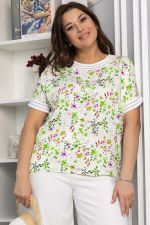 Блуза Лаванда (молочная) Б13818-1М LT Collection