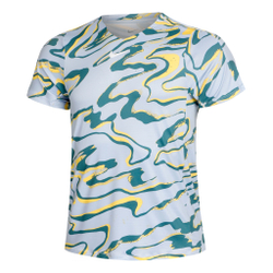 Мужское теннисное поло Nike Dri-Fit Advantage Court Print T-Shirt Men - Light Blue, Multicoloured