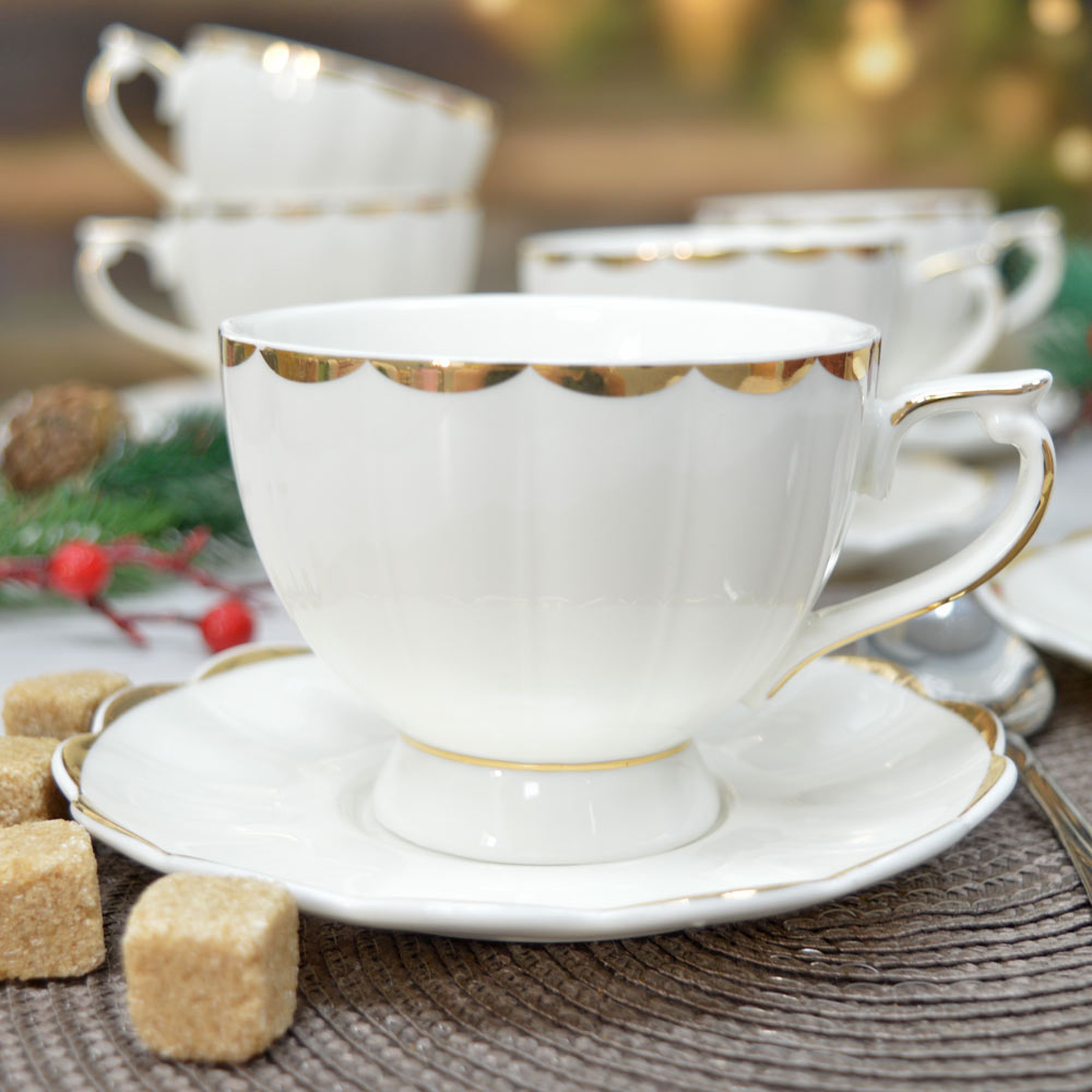 Чайный набор 12 предметов 250мл "Пломбир" (100397)