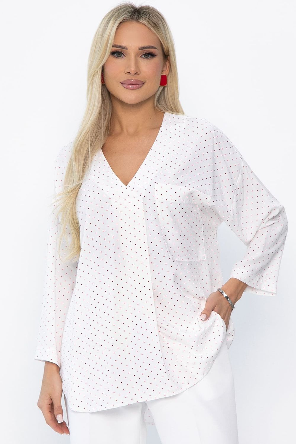 Блуза Статица (молочная) Б13776-16М LT Collection