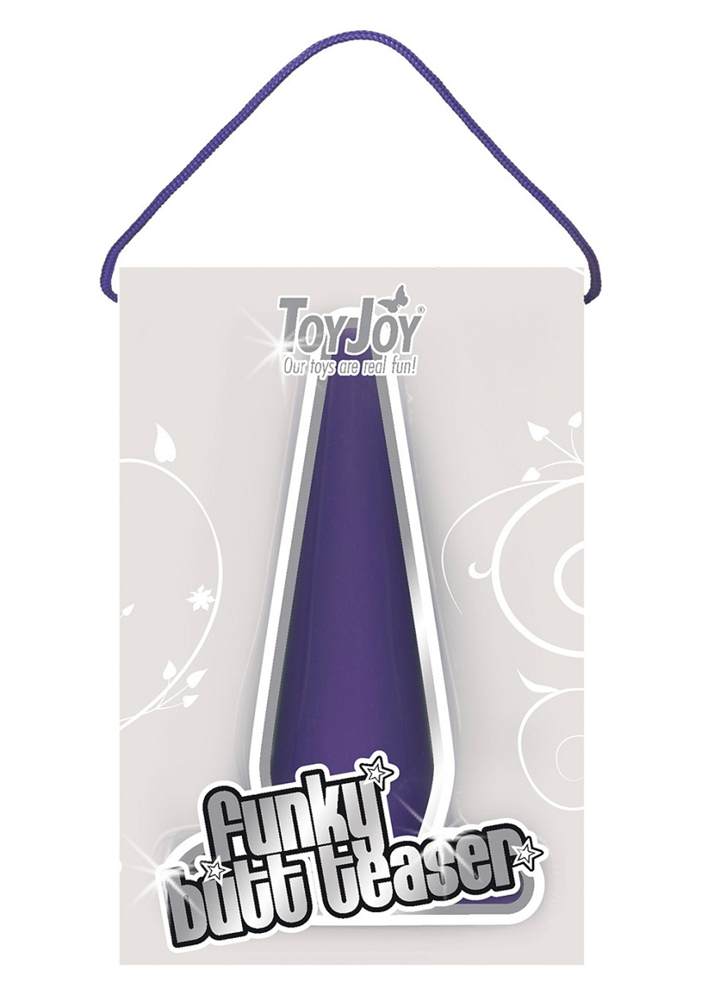 Фиолетовая анальная пробка Funky - 10,5 см.