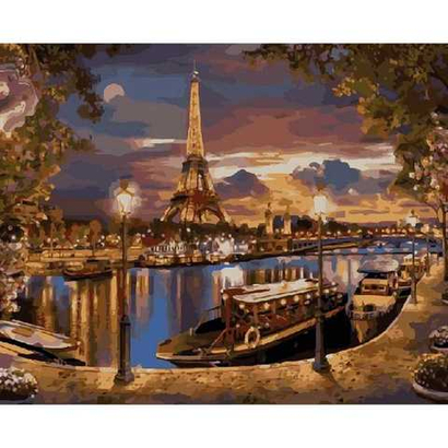 Картина по номерам «Париж. Вечер» GX8853