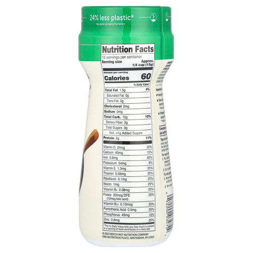 Beech-Nut, Овсяные хлопья из цельного зерна, этап 1, 227 г (8 унций)