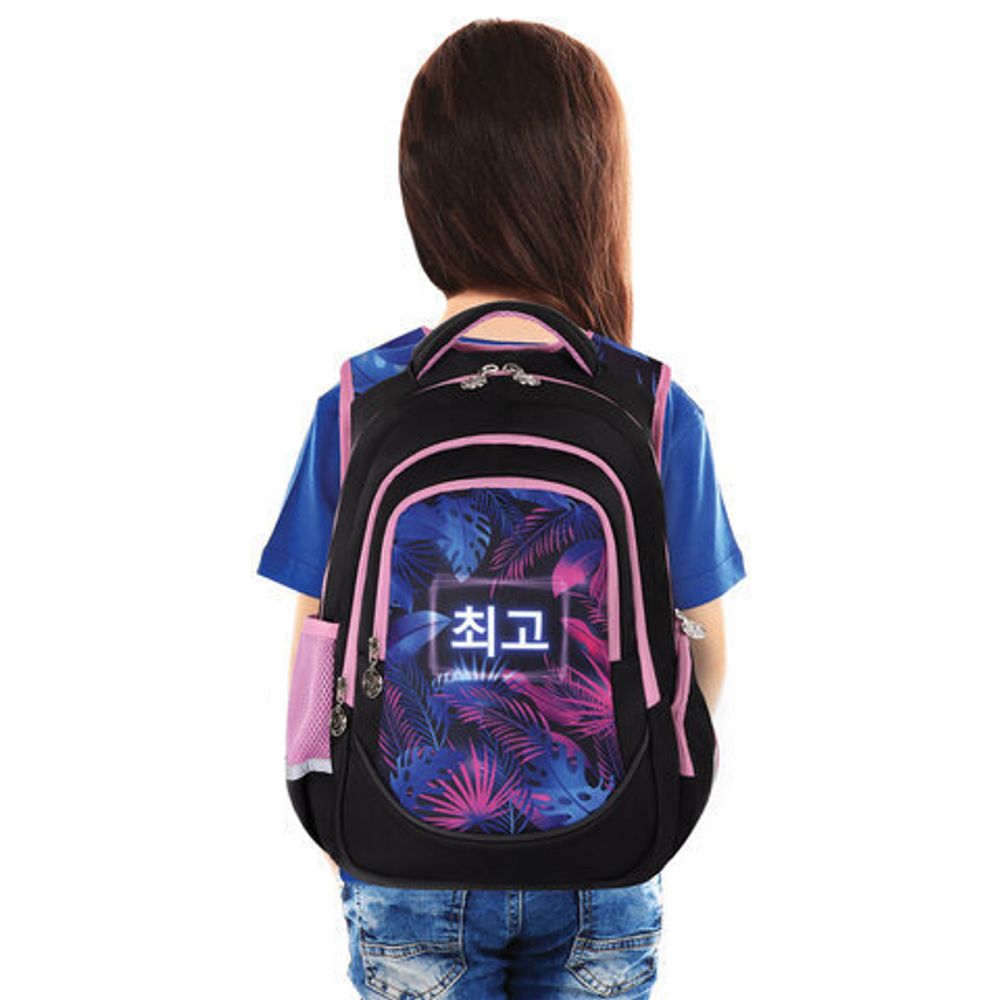 Рюкзак BRAUBERG SPECIAL, "Neon leaves", 229980