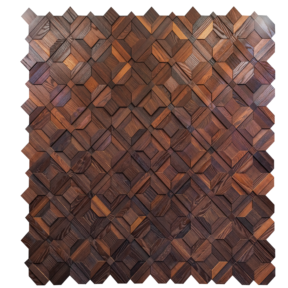 Деревянная мозаика для стен Wood Mosaic Восток термо
