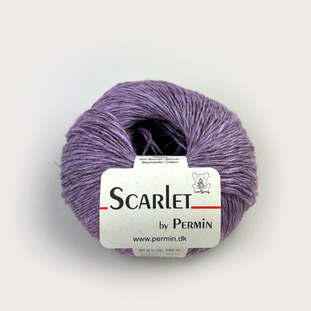 Пряжа для вязания Scarlet 888043, 58% лен, 16% хлопок, 26% вискоза (50г 150м Дания)