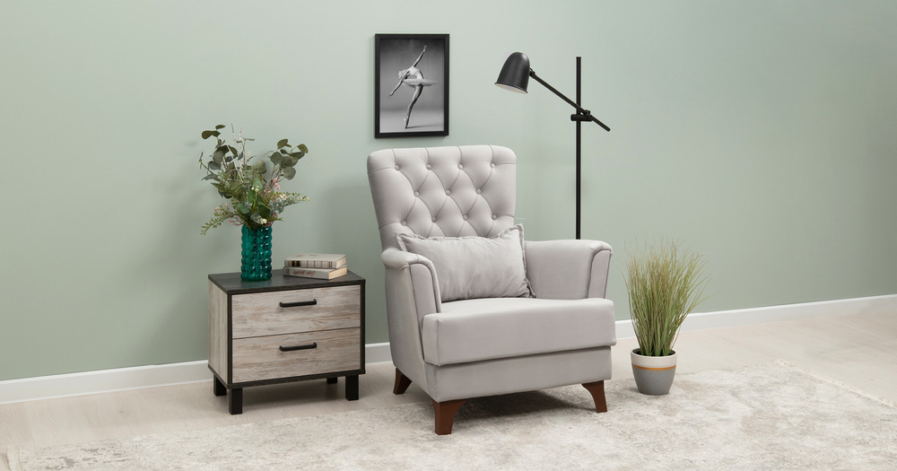 Ирис кресло для отдыха (светло-серый)