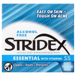 Stridex, Single-Step Acne Control, не содержащие спирта , 55 мягких салфеток, 4.21 в каждой