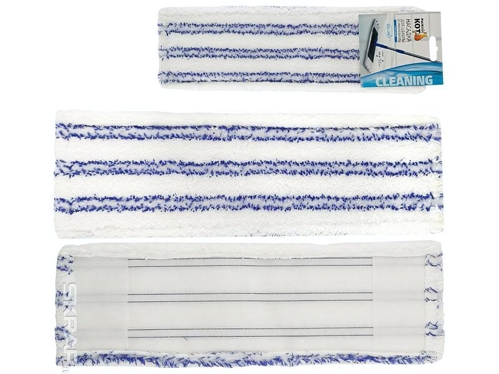 Насадка из микрофибры с абразивом, для швабры "BRILLIANCE", 35гр 44,4*13,5см