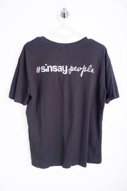 Футболка Sinsay темная, маркировка S, визуально 44 размер