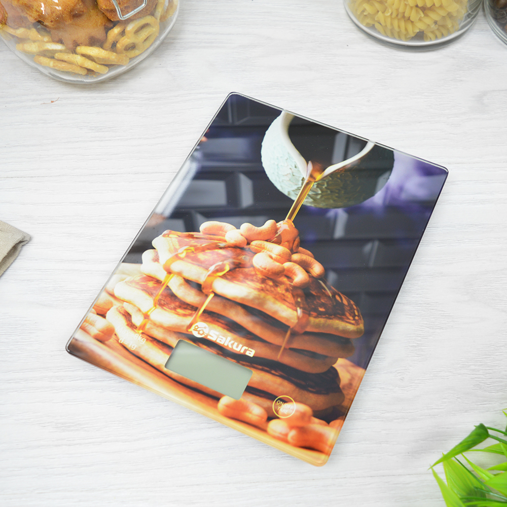 Весы кухонные электронные до 8кг "Панкейки"