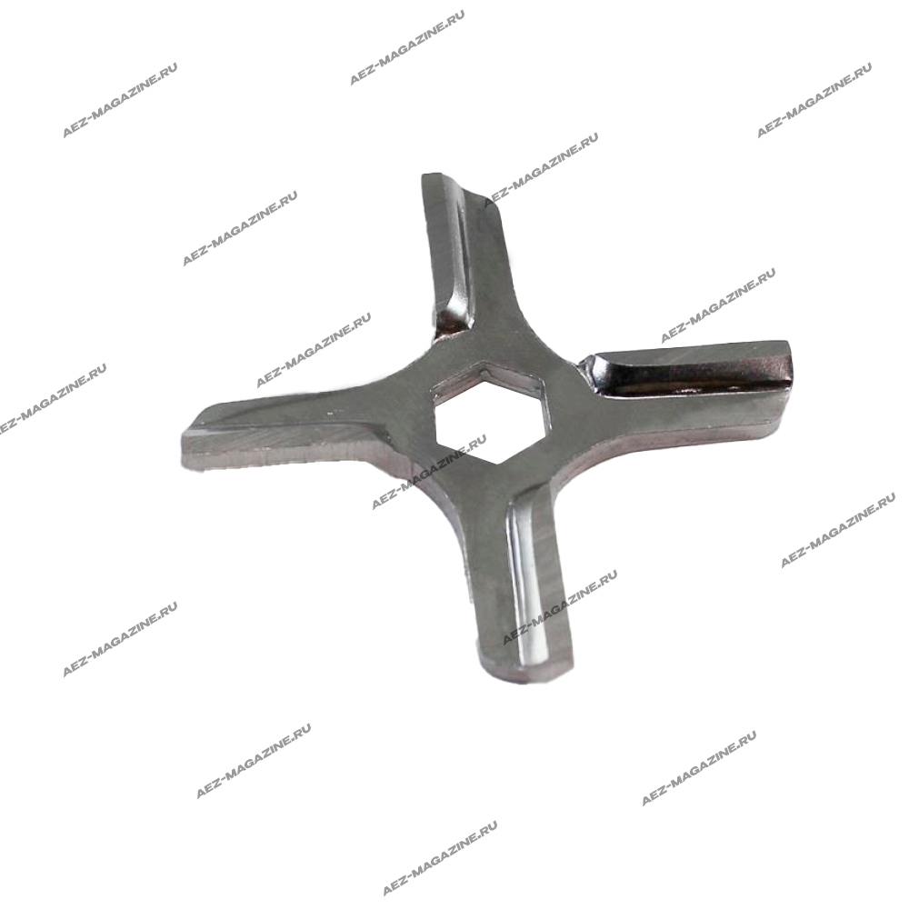 Нож для мясорубок Moulinex, 6-гранник 8,3мм d-9,3мм, D-46мм, толщина 3,7мм (аналог MS-4775250)