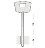 Заготовка сувальдного ключа 10671 YAG1D MT15G JMA5MT3 1MO6