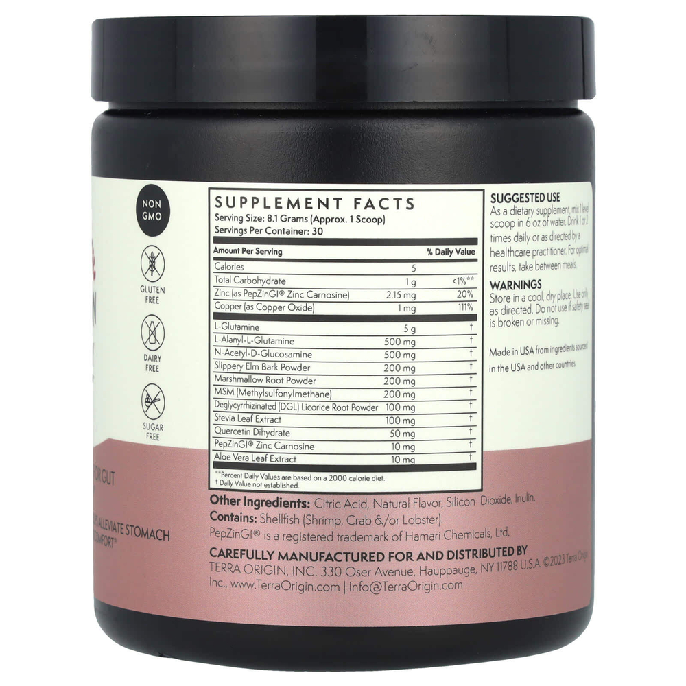Terra Origin, Healthy Gut™, добавка для нормализации функций желудочно-кишечного тракта, вкус ягод, 243 г (8,57 унции)