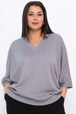 Блуза Вэнсдей (серая) Б14820-4М LT Collection