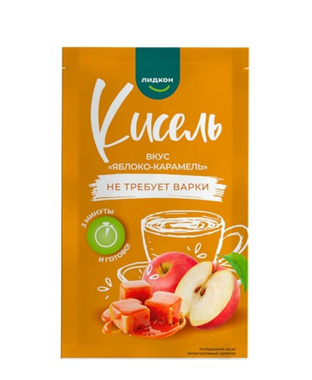 Кисель "Яблоко-карамель" 25г. Лидкон